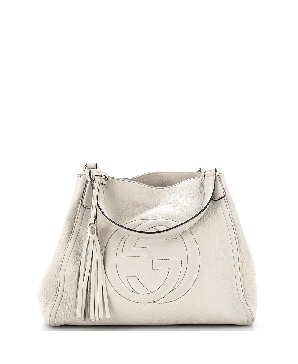 Б/у средняя кожаная сумка через плечо Gucci Medium Soho