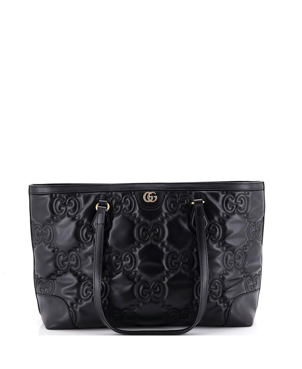 Pre-Owned Gucci средняя кожаная сумка-тоут Ophidia