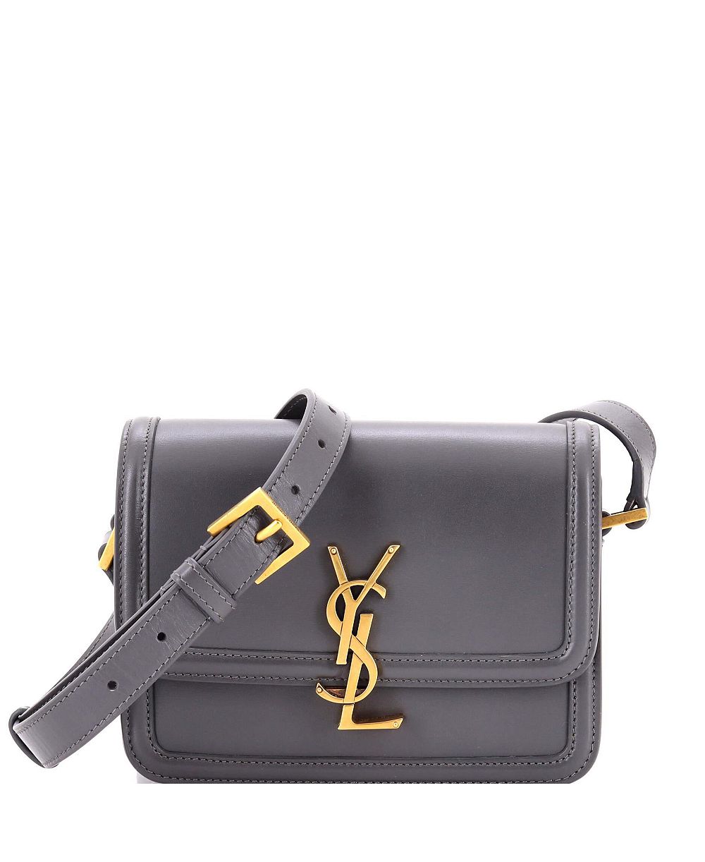 Б/у кожаная сумка-кроссбоди Saint Laurent Solferino Small, 7"Ш x 5,5"В x 2"Г