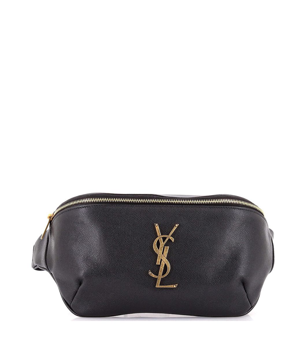 Pre-Owned Saint Laurent классическая кожаная сумка-ремень с монограммой