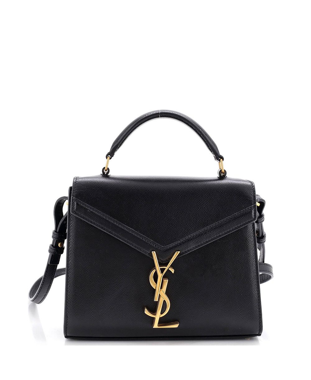 мини-сумка cassandra с верхней ручкой из кожи saint laurent (pre-owned)