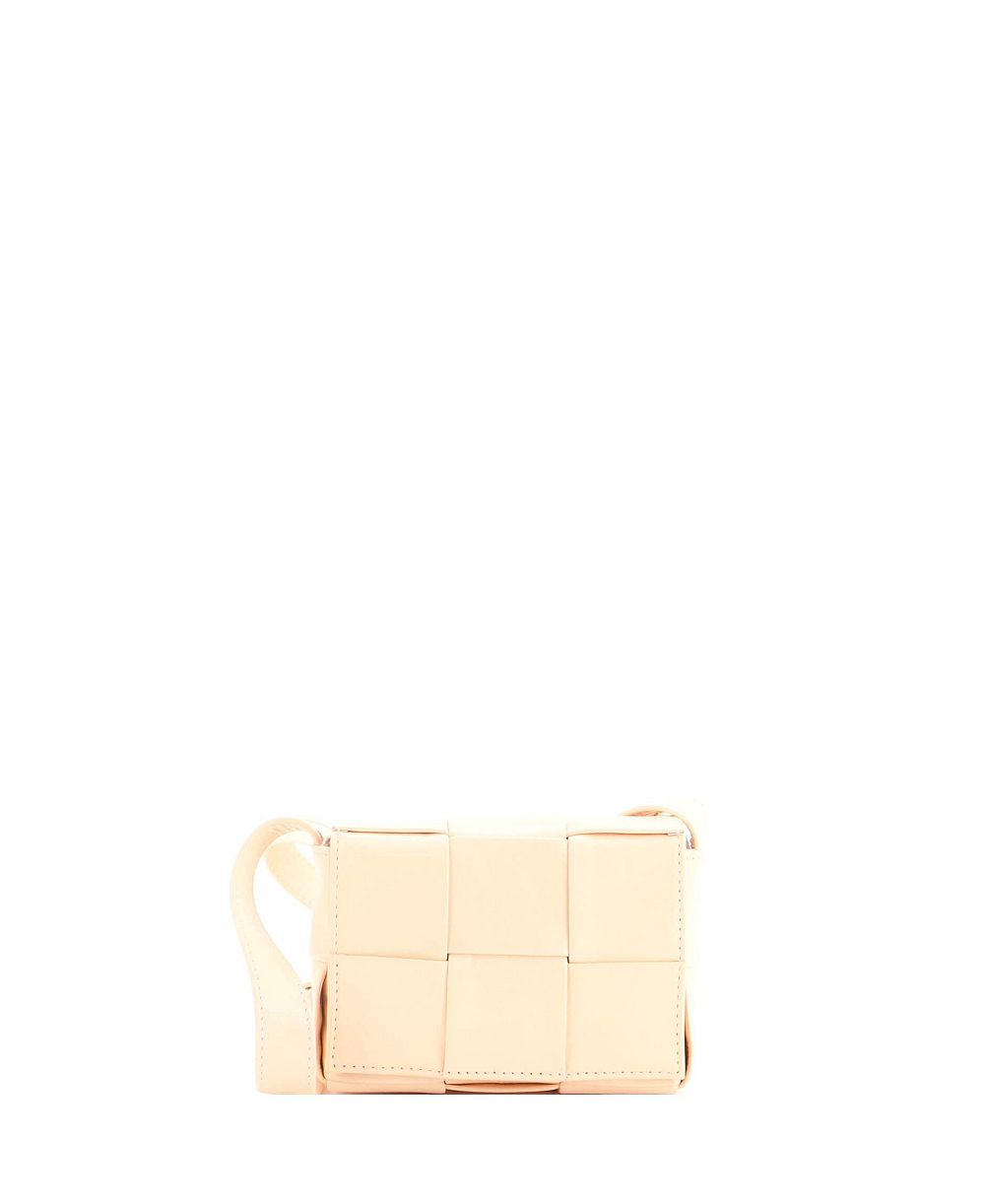 Б/у сумка Bottega Veneta Candy Cassette Intrecciato из кожи через плечо