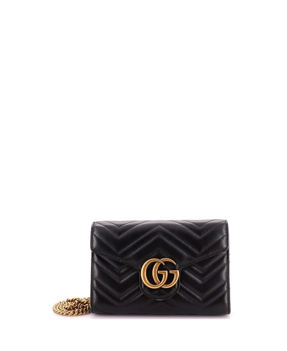 Б/у кошелек-цепочка Gucci Mini GG Marmont