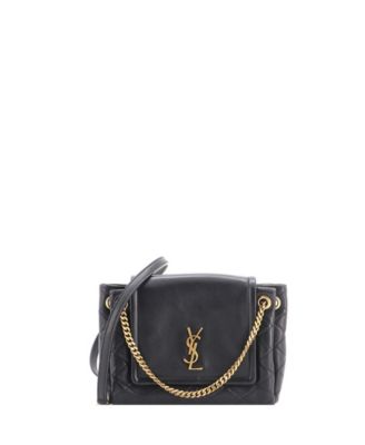 Кожаная мини-сумка Nolita с простежкой от Saint Laurent (Pre-Owned)