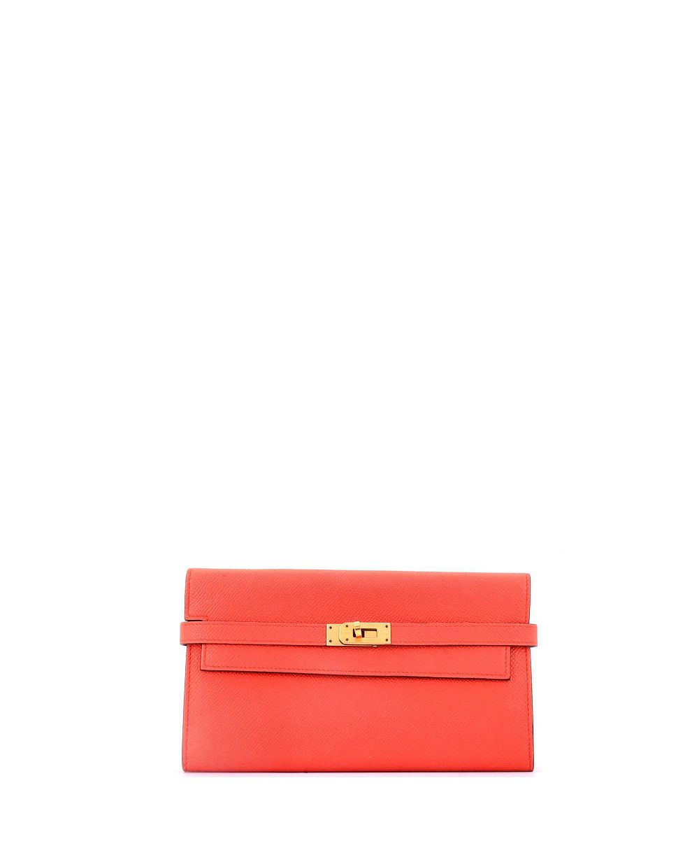 Pre-Owned Hermés длинный кошелек Kelly из кожи Epsom