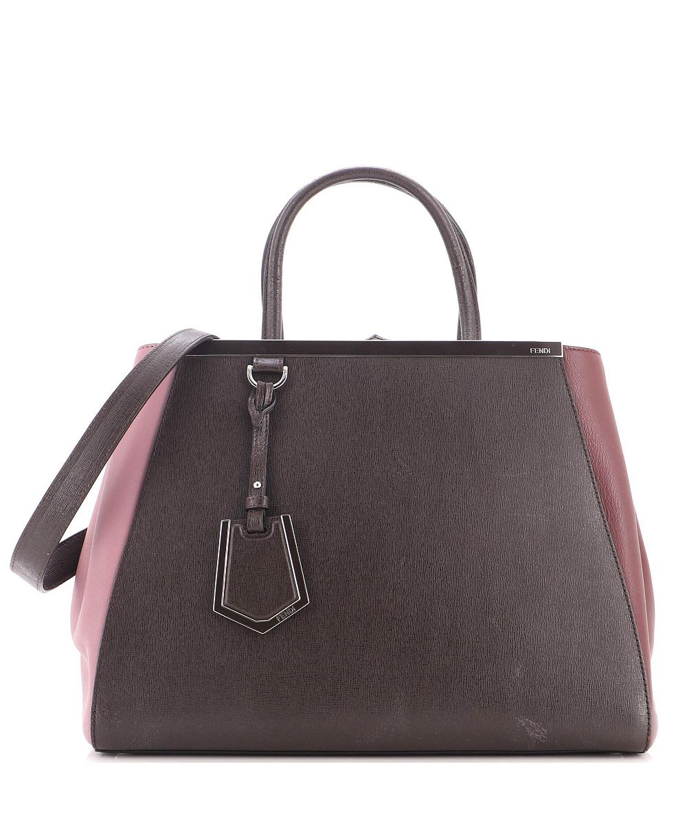 Б/у сумка-тоут Fendi 2Jours для работы из кожи, 14"Ш x 10.5"В x 5"Г