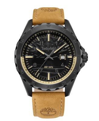 Timberland Men's Three-Hand Date Day Pond Leather Watch 45mm