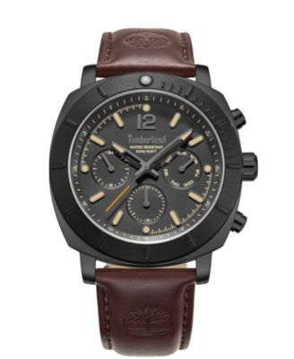 Timberland Men's Quartz Pyperville Date Leather Watch 45mm
