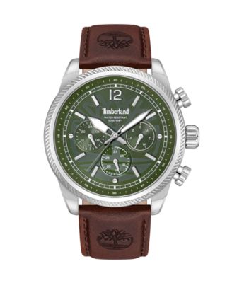 Timberland Men's Quartz Sport Hadlock Leather Watch 46mm
