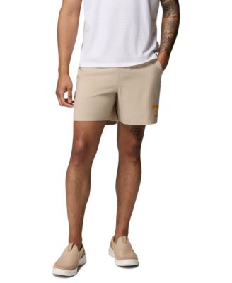 Мужские шорты Columbia цвета натуральный с логотипом Texas Longhorns, технология PFG Terminal Roamer™ Omni-Shade™ Stretch