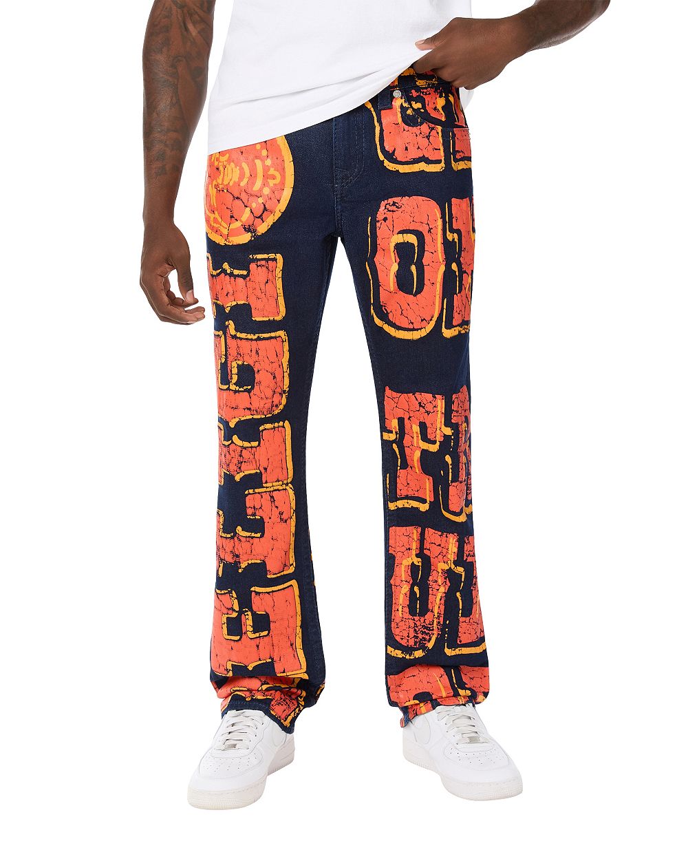 Мужские джинсы True Religion Ricky Big T Allover-Print Flap с принтом на всю поверхность