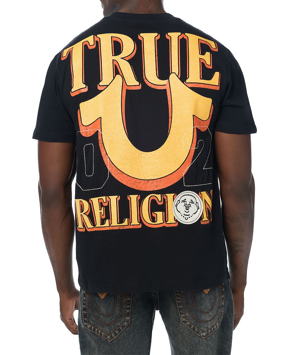 True Religion Men's Western Logo Horseshoe Graphic Regular-Fit T-Shirt