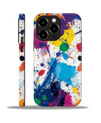 Lisen Phone Case Compatible with Apple iPhone 14 Pro Max, 2-Layer Durable, Color Splash