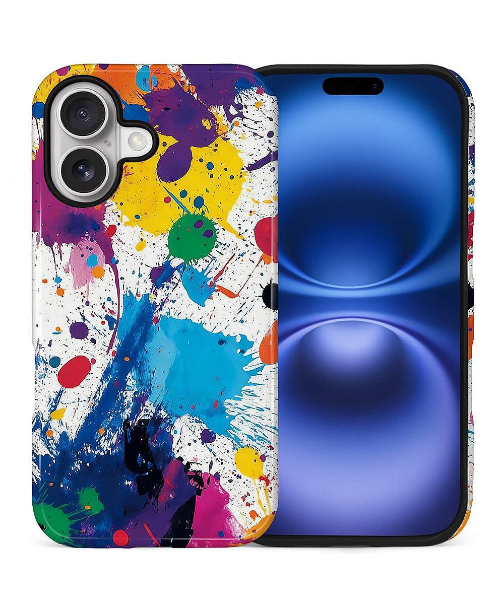 LISEN чехол для телефона, совместимый с Apple iPhone 16 Plus, 2-слойный прочный, Color Splash