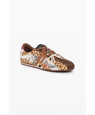 Desigual Women's Animal Print Sneakers 100% Leather
