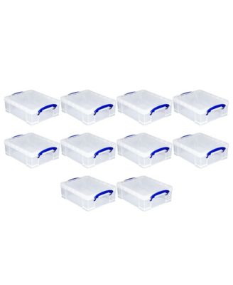 Пластиковый контейнер Really Useful Box 8,1 л с защелкой и ручкой (упаковка из 10 штук)