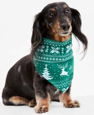 Бандана с оленем Holiday Lane Pet Deer Fairisle