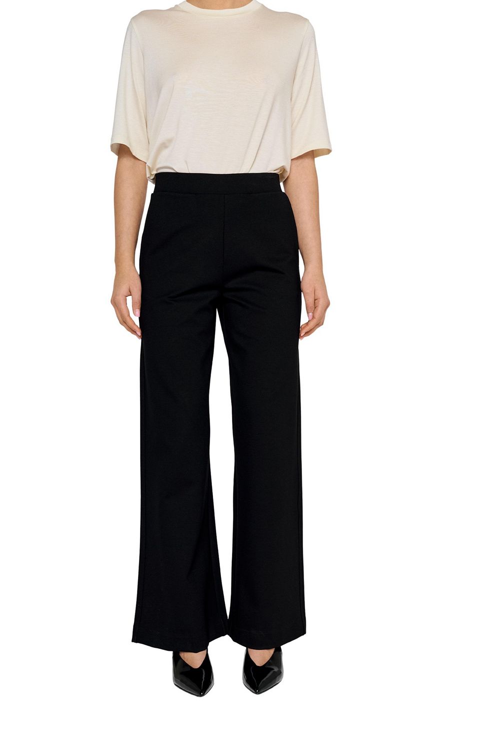 Residus Women's Luna Wide-Leg Tailored Pressed-Front-Pleats Trousers