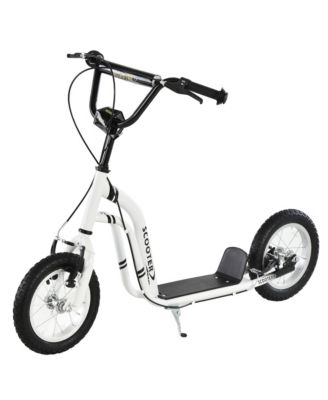 Glintex Youth Kick Scooter with 12" Wheels, Adjustable Handlebar and Caliper Dual Brakes, 220 lbs Capacity, Ages 5+