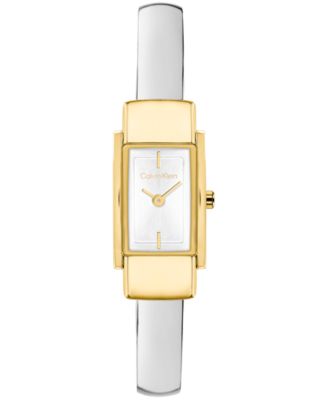 Женские кварцевые часы Calvin Klein Moderne двухцветные, 15 мм