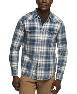 Lucky Brand Men's Mesa Long-Sleeve Western Plaid Shirt