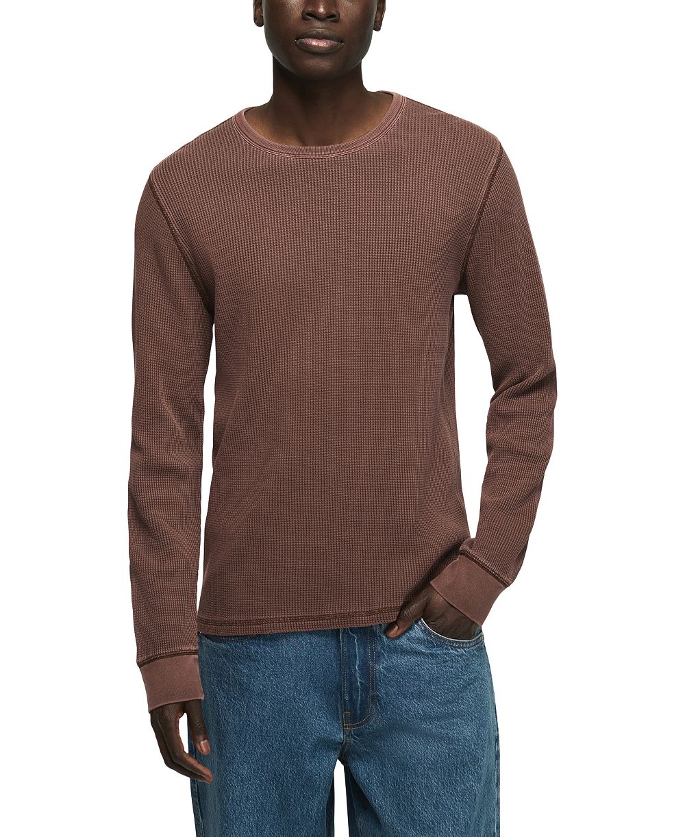 Lucky Brand мужские термические длинные рукава круглый вырез футболка