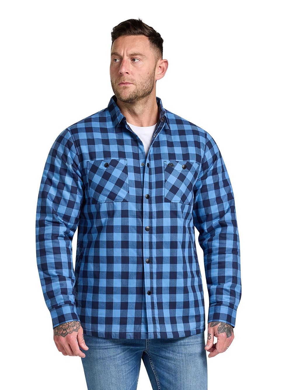 Raging Bull Men's Quilted Check Long-Sleeve Shacket