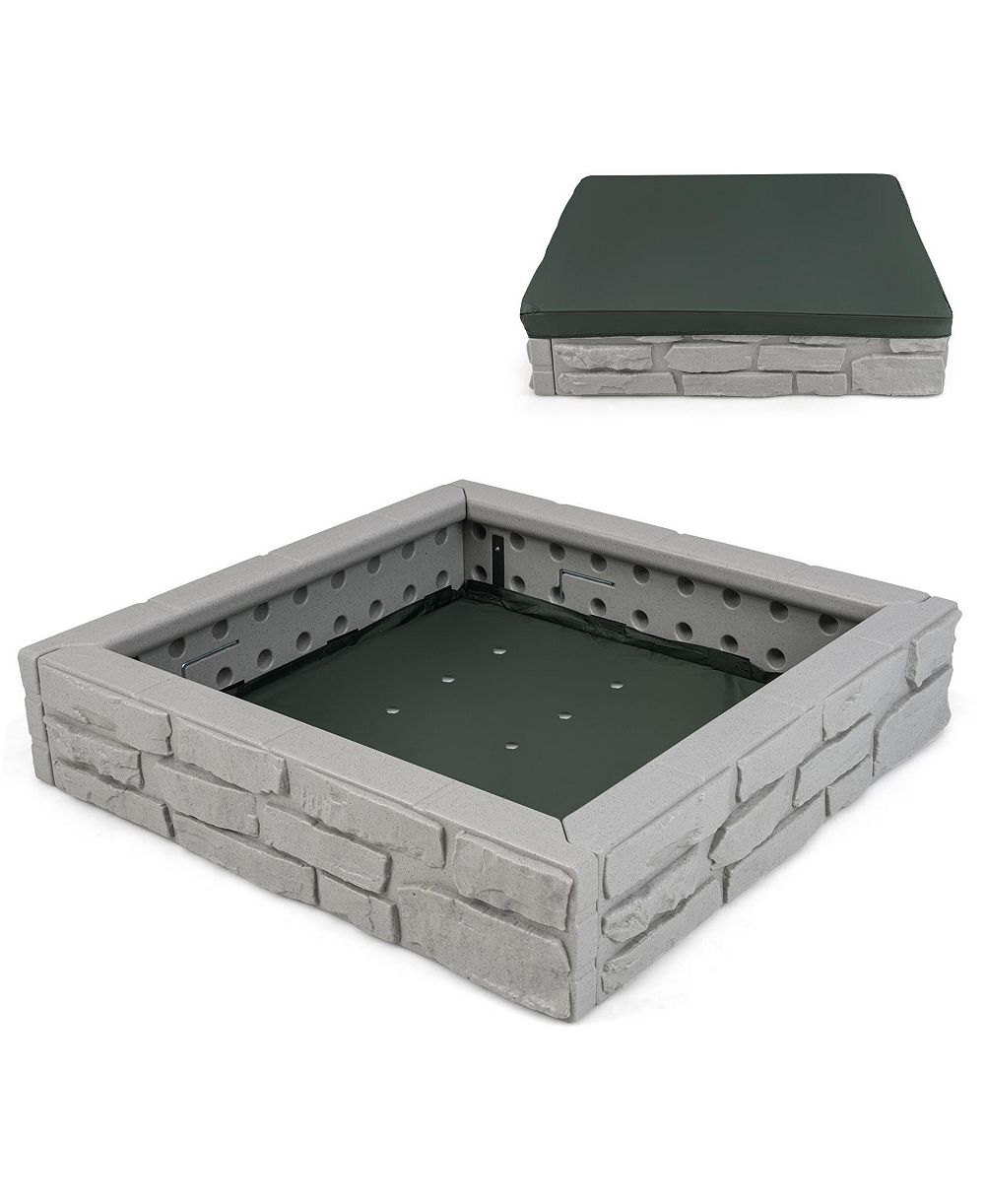 Песочница Glintex 2-в-1, 47 x 47 дюймов, с чехлом из оксфорда, на 4 места, возраст 3-12 лет