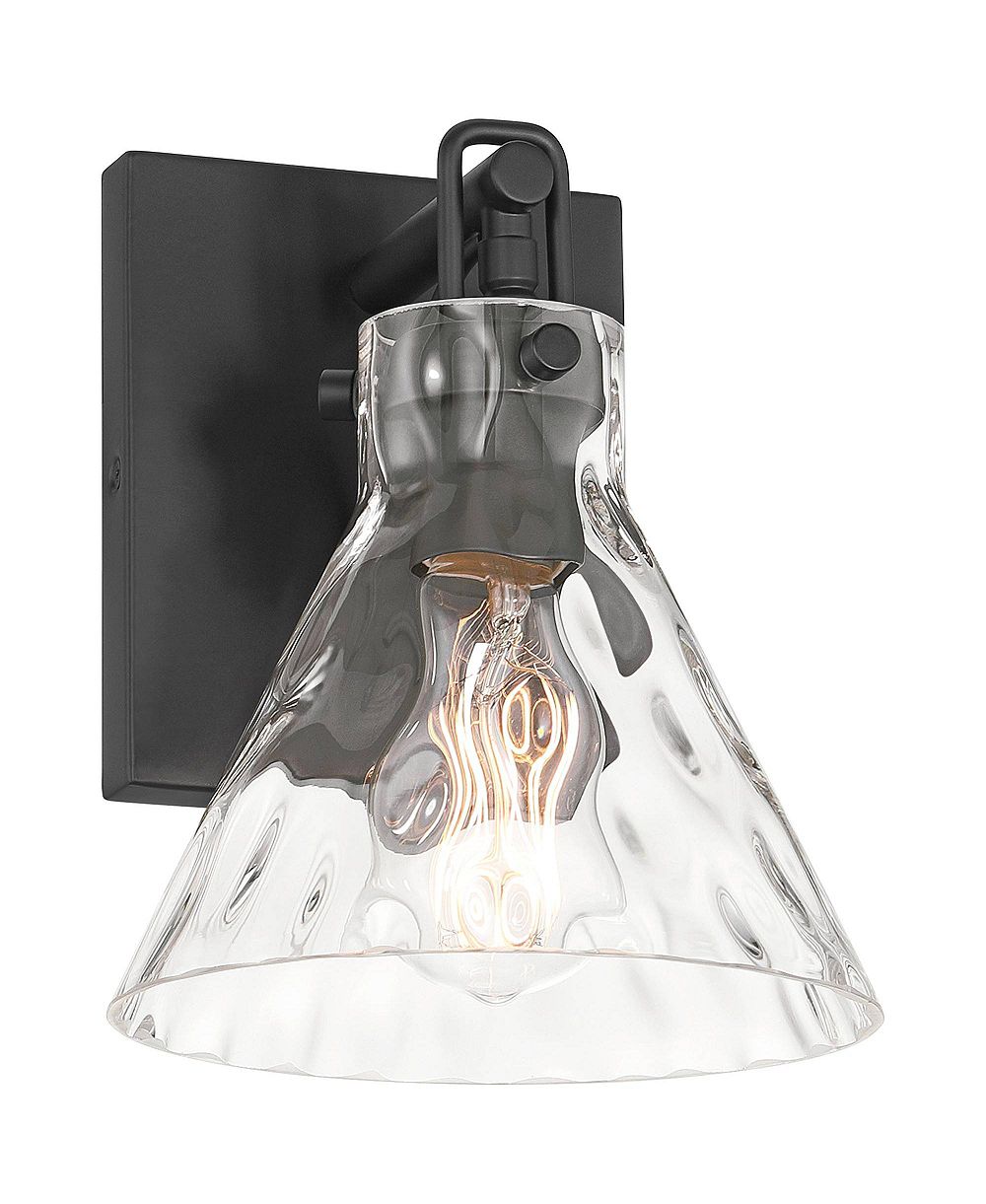 Настенный светильник Possini Euro Design Ishii 9 1/4" высокого современного дизайна, жесткое подключение, для ванной и спальни