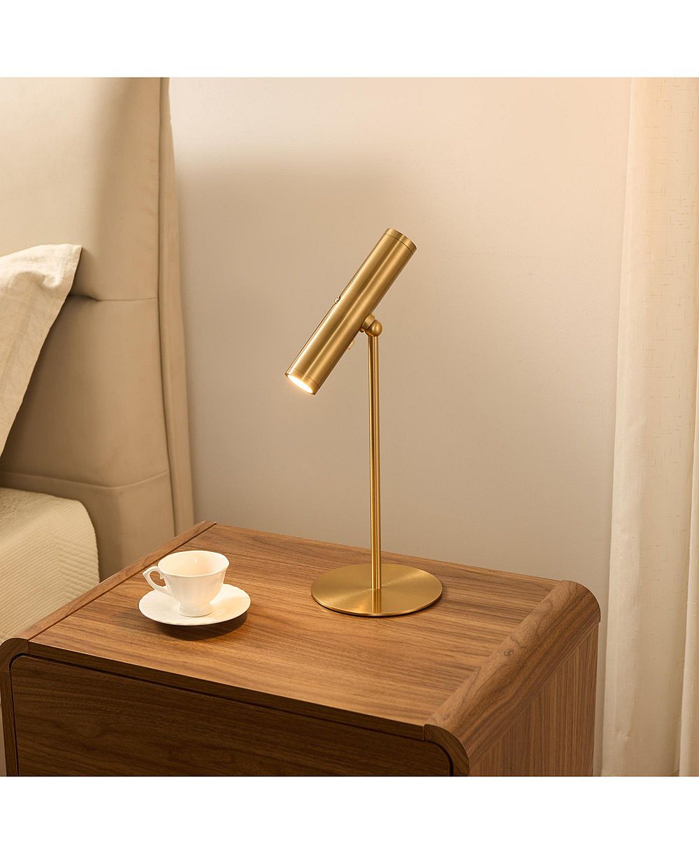 Беспроводная аккумуляторная настольная лампа Kings Brand Furniture с отсоединяемой магнитной регулируемой головкой и сенсорным диммером