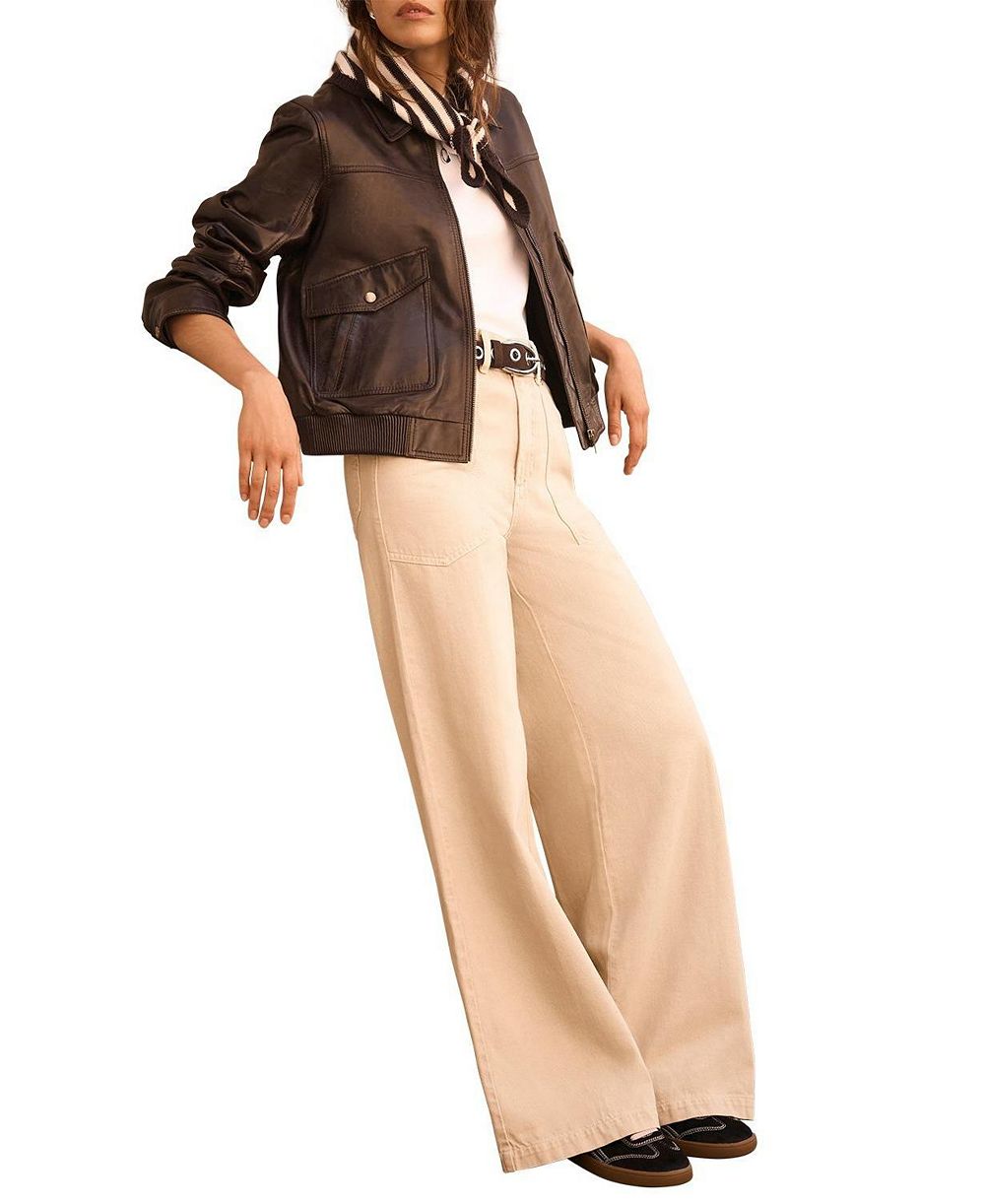 Mint Velvet Women's Utility Wide Jeans