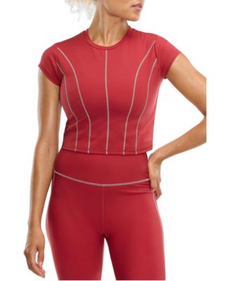 Peloton Women's Cadent Slim-Fit Crop Short-Sleeve Top