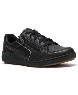 Clarks женские кожаные кроссовки Bryianne Dazz с круглым носком и шнуровкой