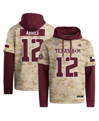 adidas Men's Maroon Texas A&M Aggies Honor Support Strategy Jersey Hoodie