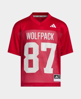 adidas Big Boys and Girls Red NC State Wolfpack Tailgate Jersey