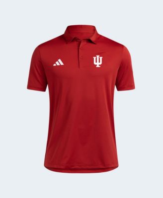 adidas Men's Crimson Indiana Hoosiers Ultimate 365 Stripe Polo Shirt