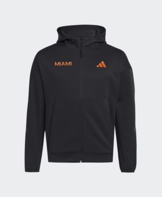 adidas Men's Black Miami Hurricanes Z.N.E Full-Zip Hoodie