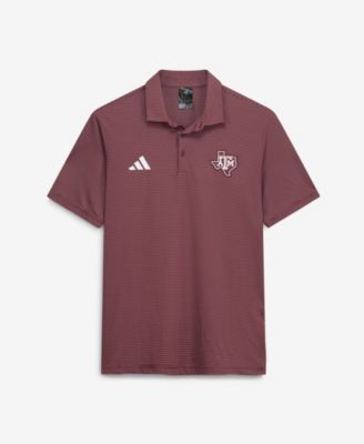adidas Men's Maroon Texas A&M Aggies Ultimate 365 Stripe Polo Shirt