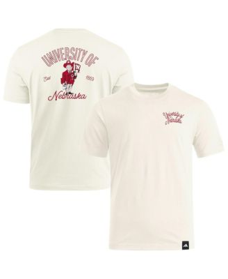 adidas Men's Natural Nebraska Huskers Elevated Fan T-Shirt