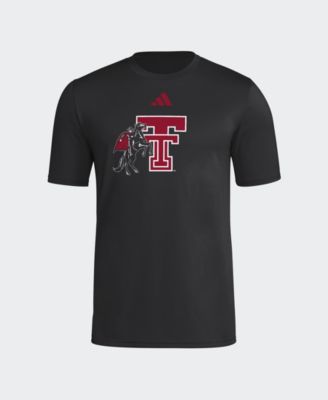 adidas Men's Black Texas Tech Red Raiders 2026 Locker Logo Pre-Game T-Shirt