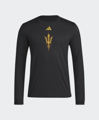 adidas Men's Black Arizona State Sun Devils Primary Locker Logo Pre-Game Long Sleeve T-Shirt
