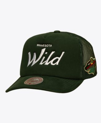 Мужская регулируемая кепка-траккер Green Minnesota Wild Mitchell & Ness
