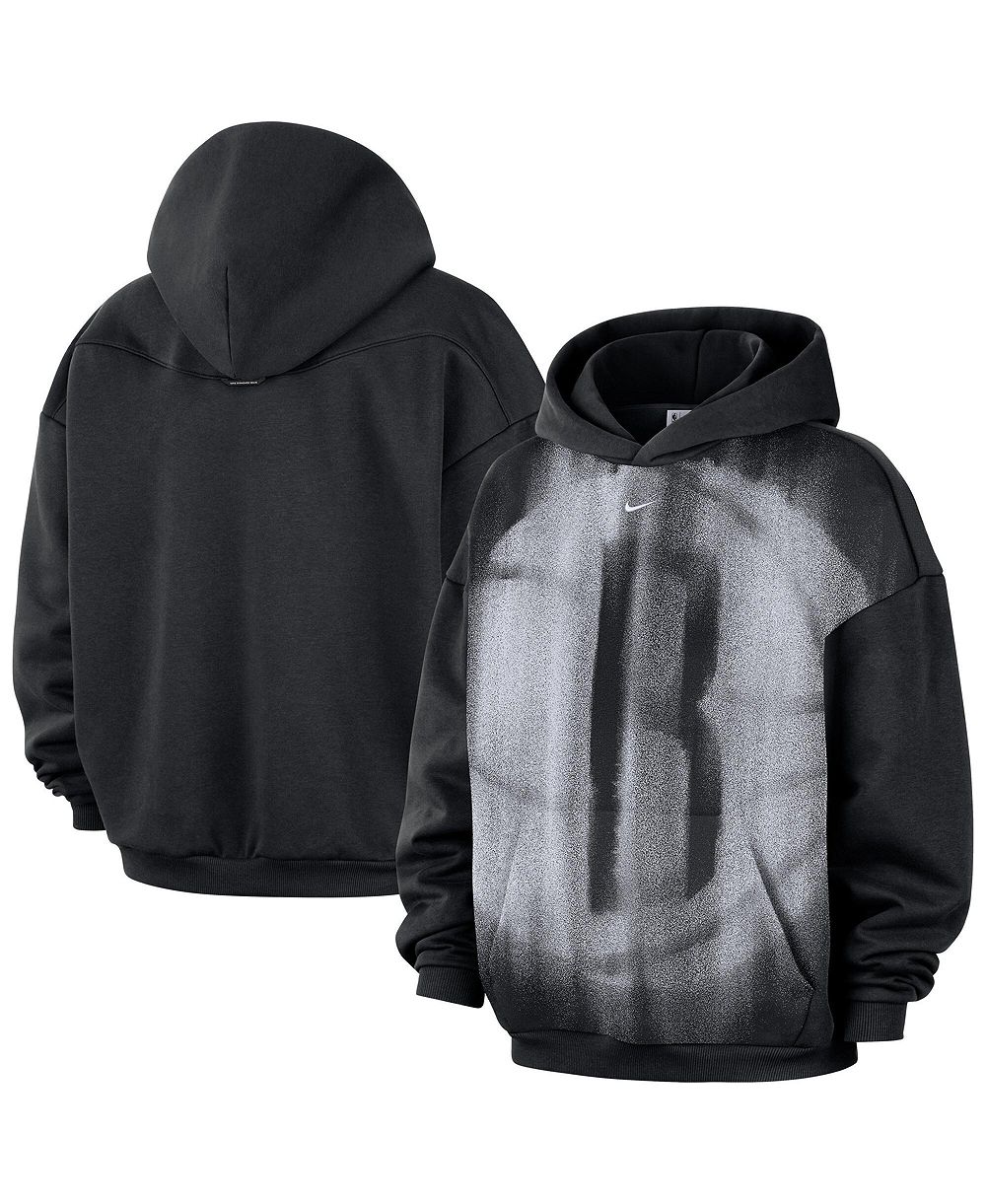 Men's Nike Black Brooklyn Nets 2026 Standard Issue Practice Icon Fleece Pullover Hoodie