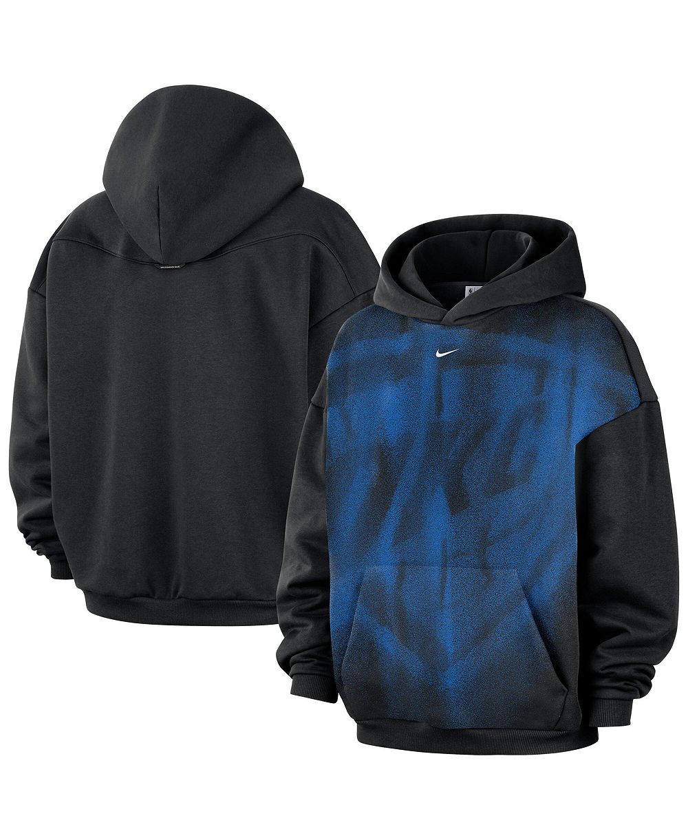 Men's Nike Black Oklahoma City Thunder 2026 Standard Issue Practice Icon Fleece Pullover Hoodie