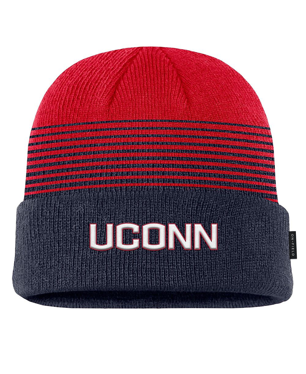 Nike Men's Navy/Red UConn Huskies 2026 On-Field Gradient Terra Cuffed Knit Hat