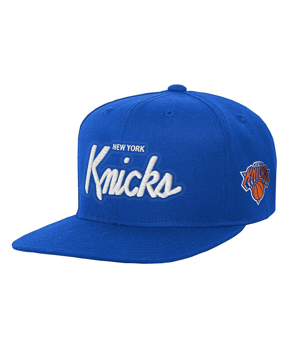 Кепка Mitchell & Ness с плоским козырьком для мальчиков и девочек, Royal New York Knicks Head Coach