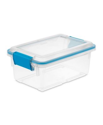 Sterilite 7.5 Quart Clear Plastic Home Storage Box with Latching Lids, (24 Pack)