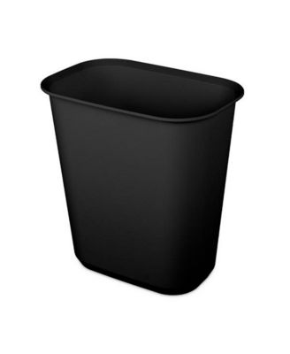 Sterilite прямоугольное мусорное ведро 5.5 галлонов с открытым верхом, 24 шт., черное