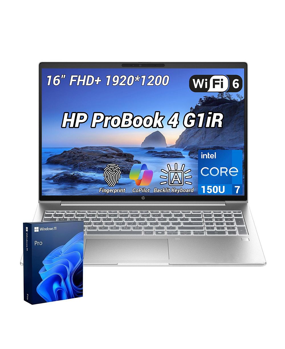 HP ProBook 4 G1iR бизнес-ноутбук 16" с антибликовым экраном и Wi-Fi 6