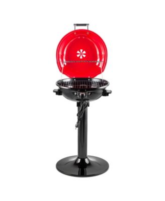 TECHWOOD Electric BBQ Stand Grill 1600W 15-Serving Indoor/Outdoor Portable Removable Double Layer Design Grill